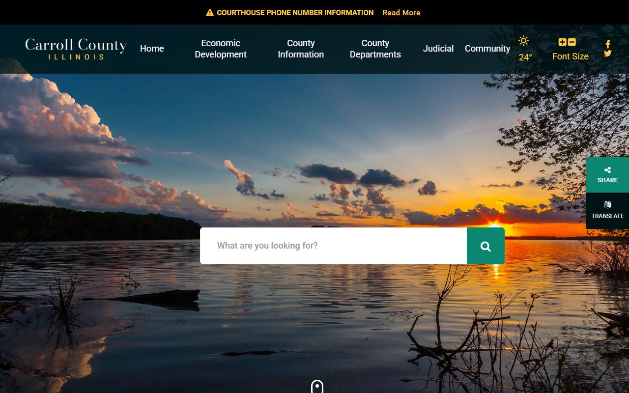 Carroll County released inmates government homepage