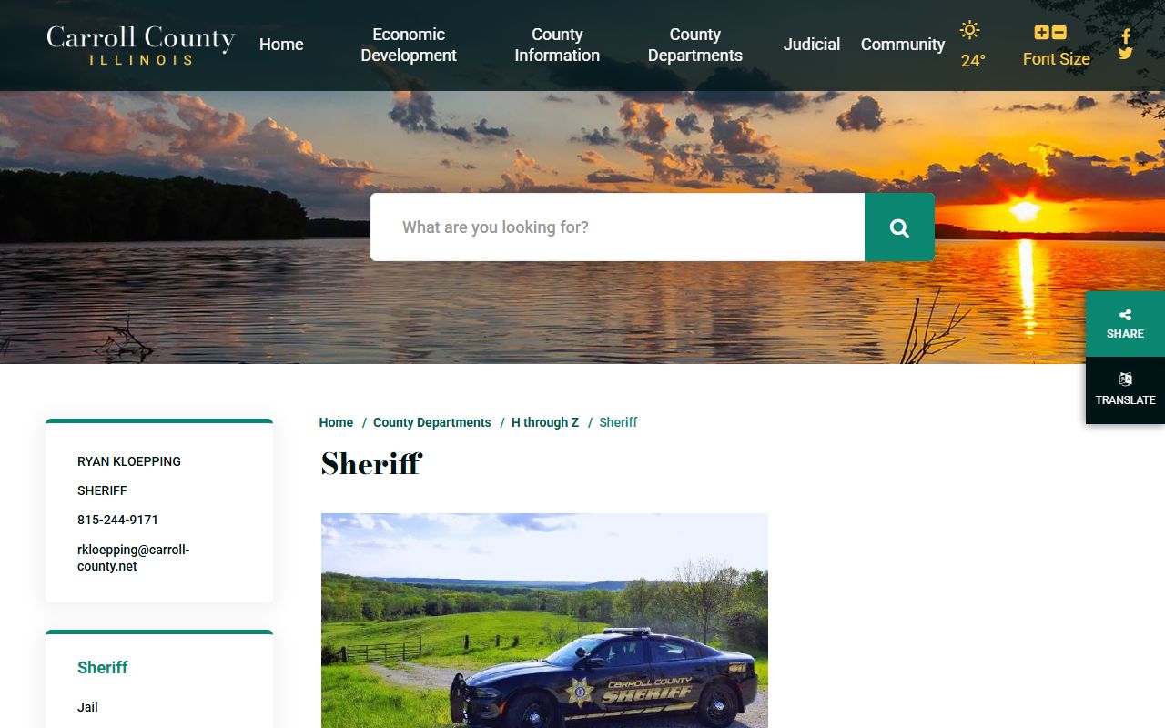 Carroll County released inmates sheriff department page