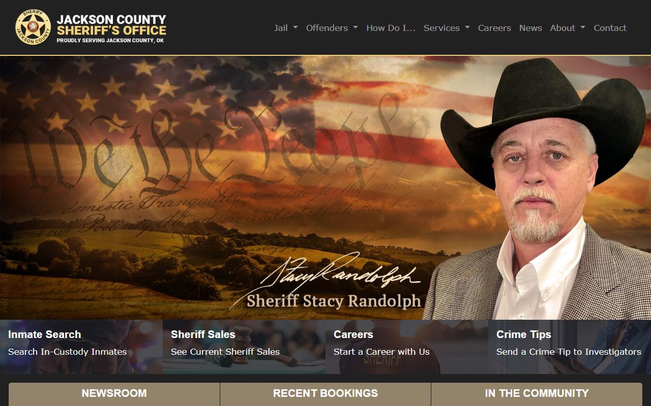 Jackson County released inmates sheriff office homepage