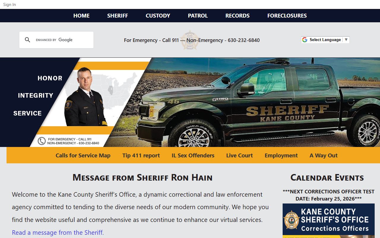 Kane County released inmates sheriff office website