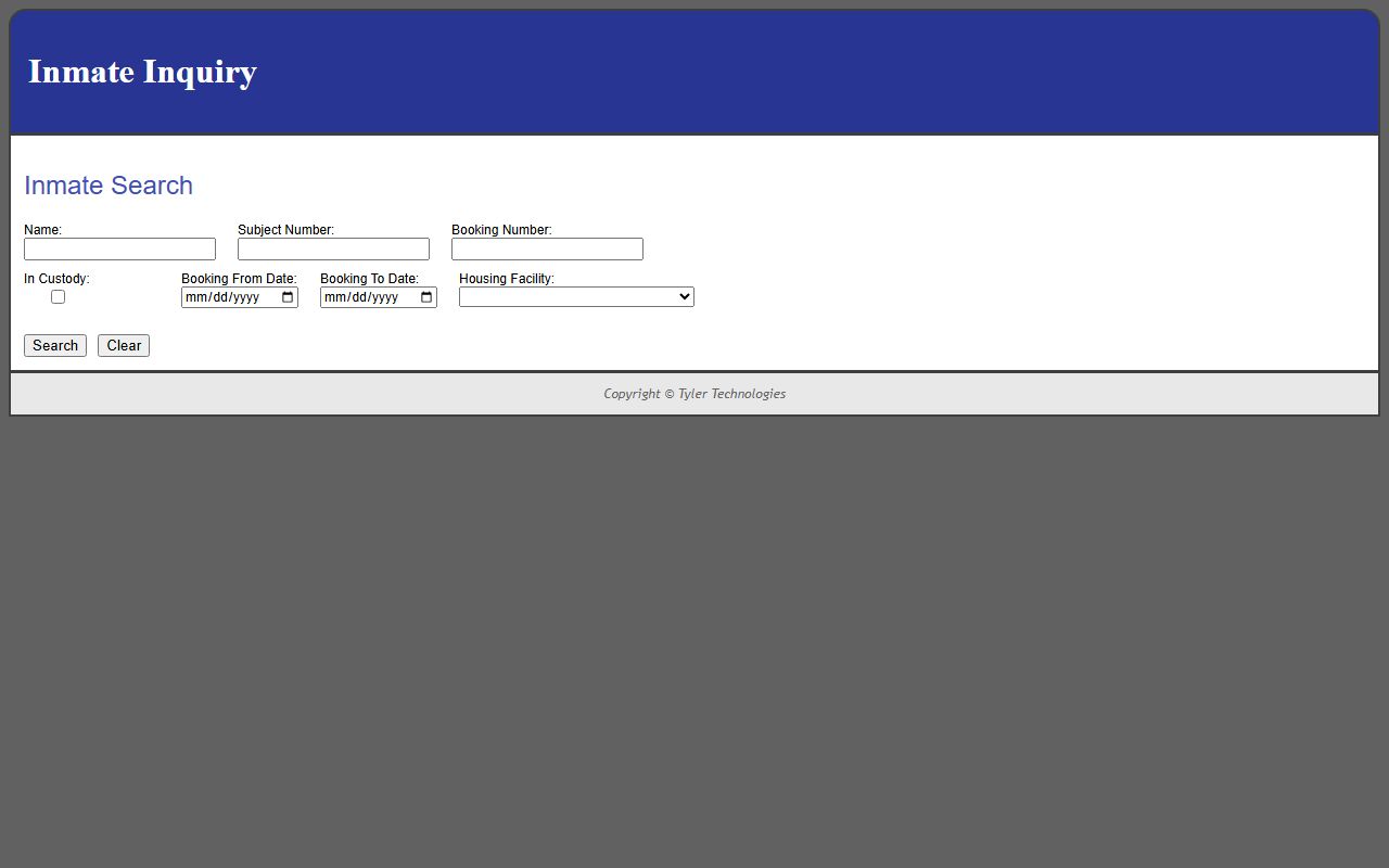 Kankakee County released inmates Tyler Public Safety search portal