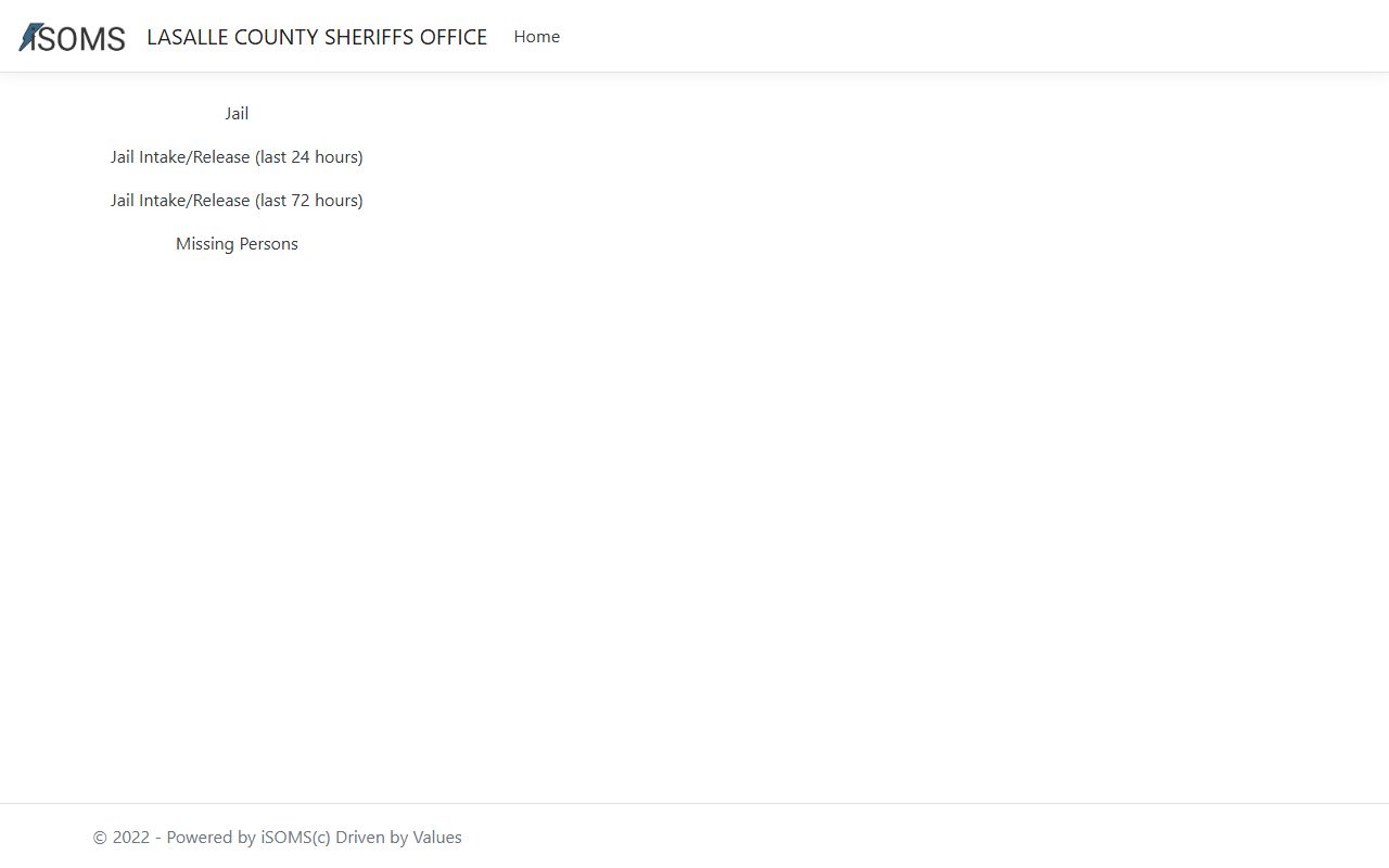 LaSalle County released inmates iSOMS search portal