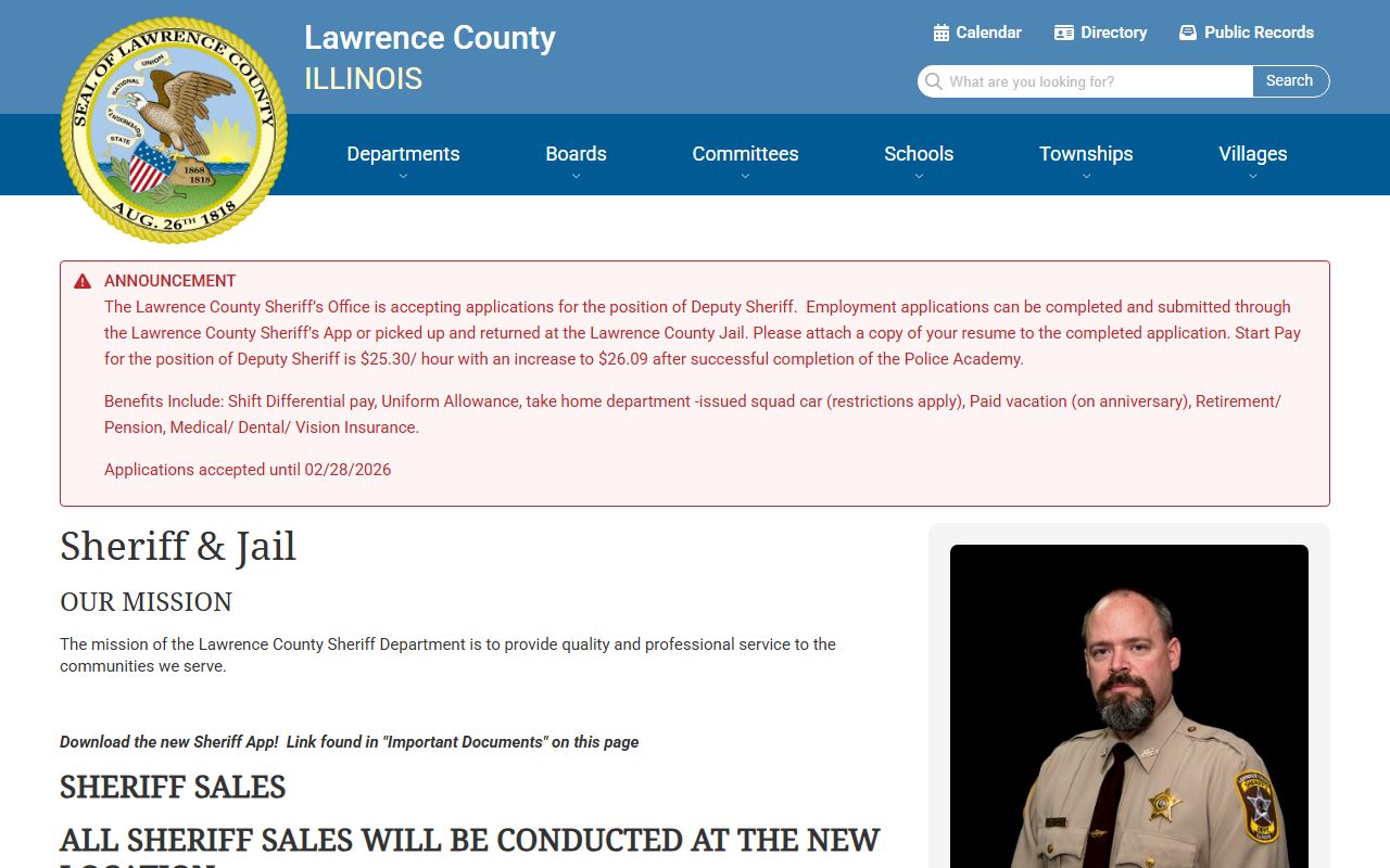 Lawrence County Sheriff and Jail page released inmates