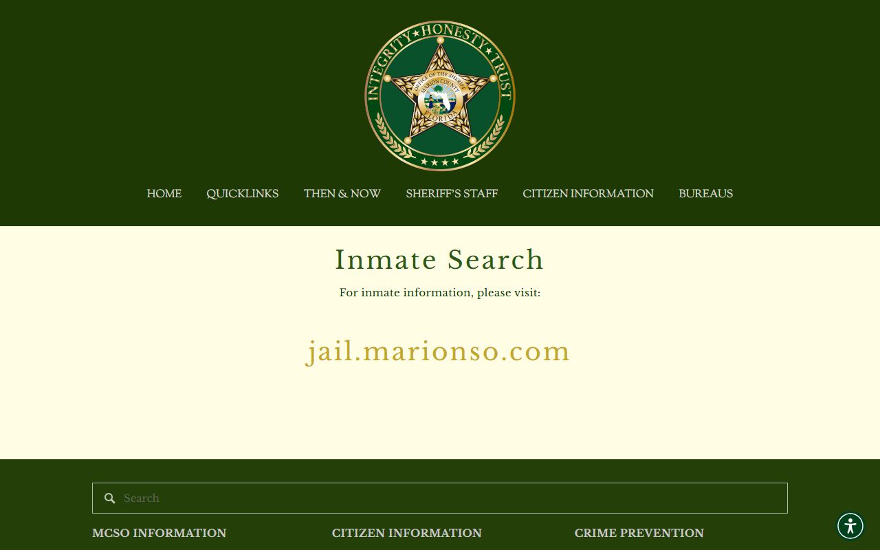 Marion County released inmates inmate search page