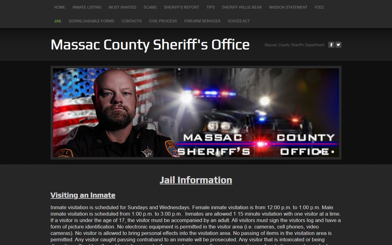 Massac County released inmates jail information page