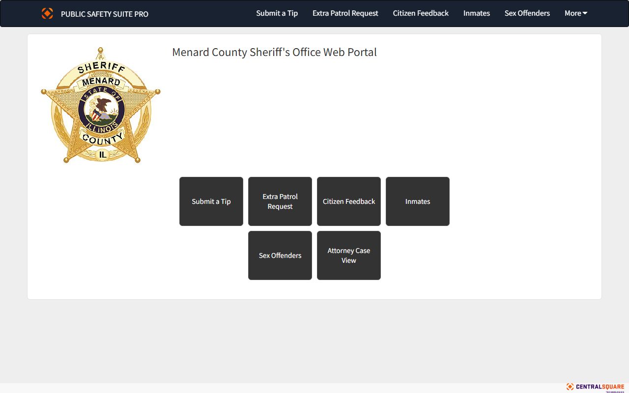 Menard County released inmates public web portal