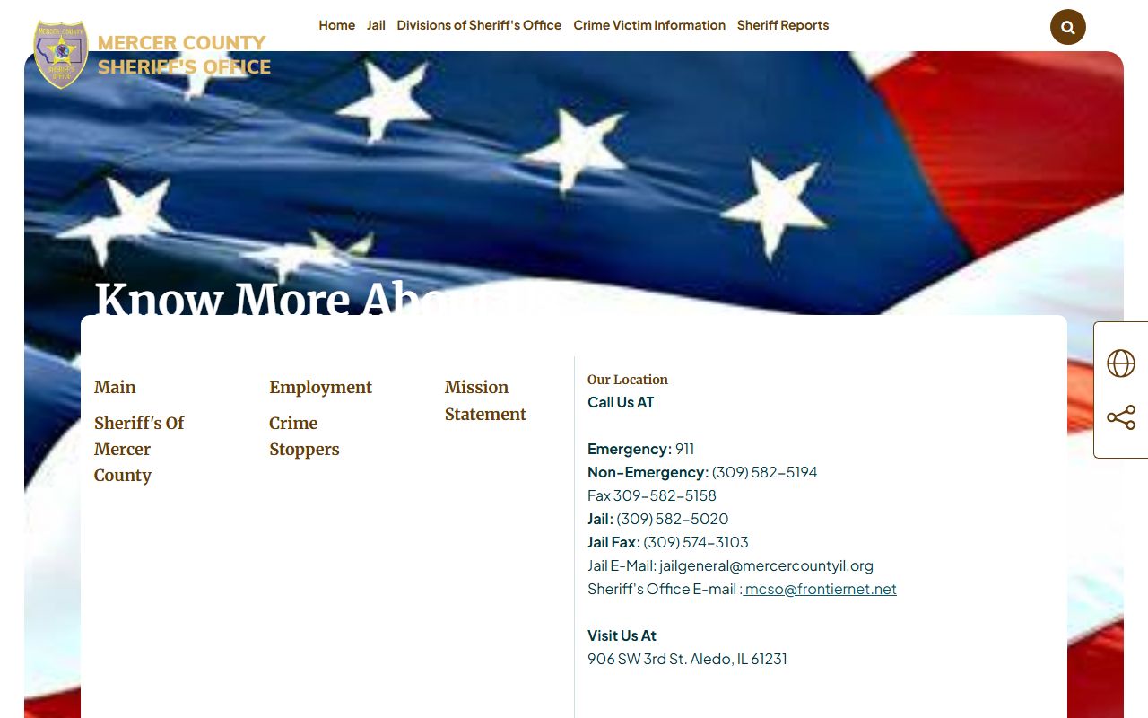 Mercer County released inmates sheriff office homepage
