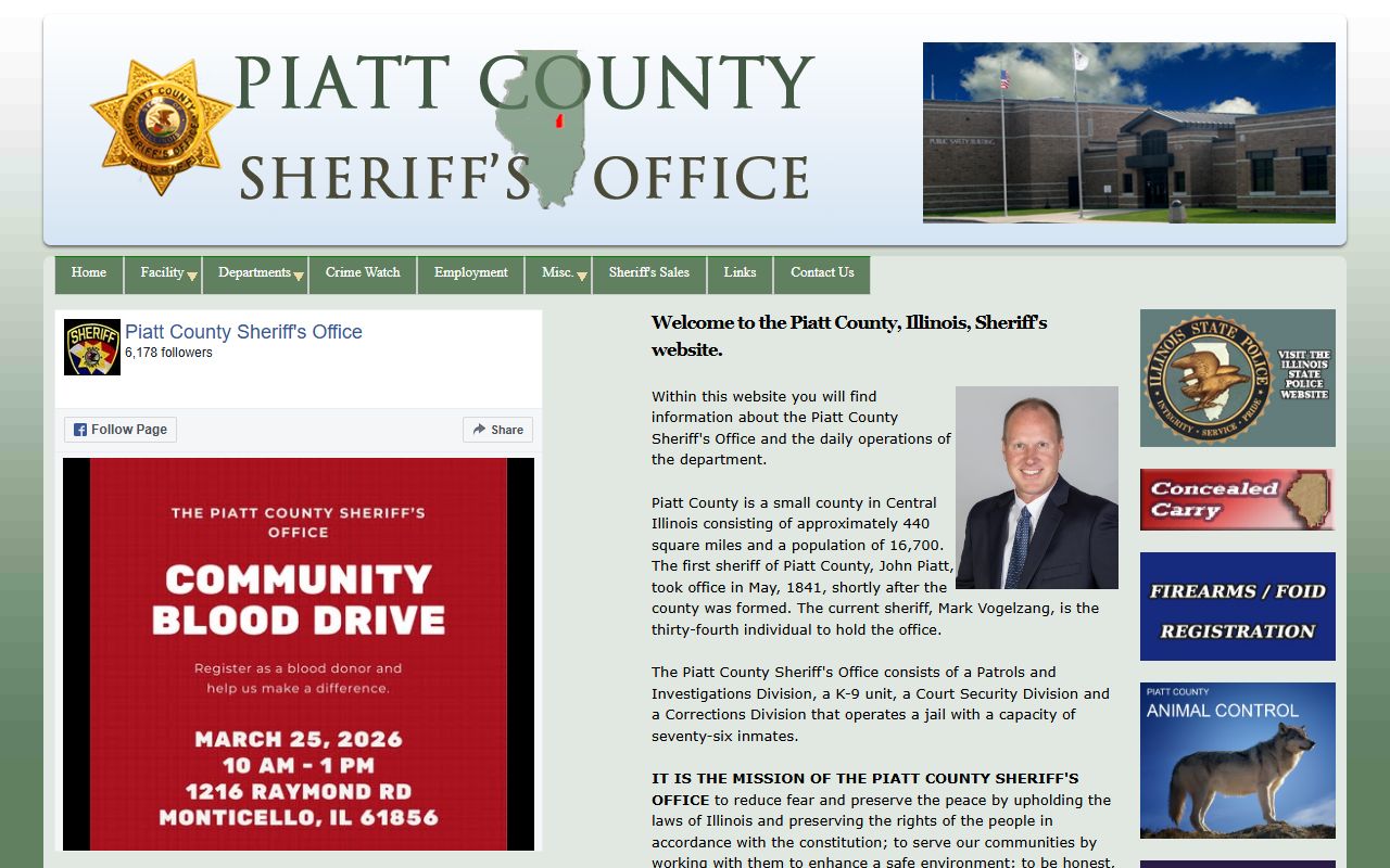 Piatt County released inmates sheriff office website
