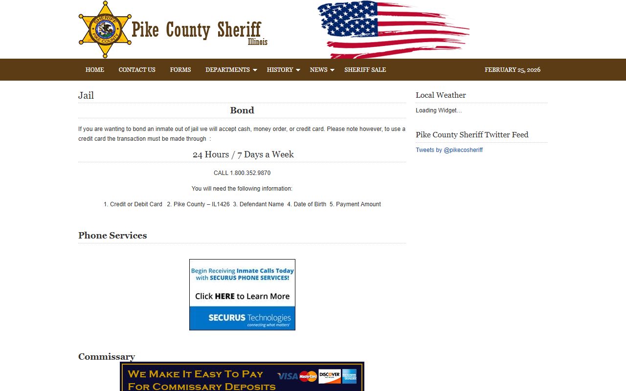 Pike County released inmates jail information page