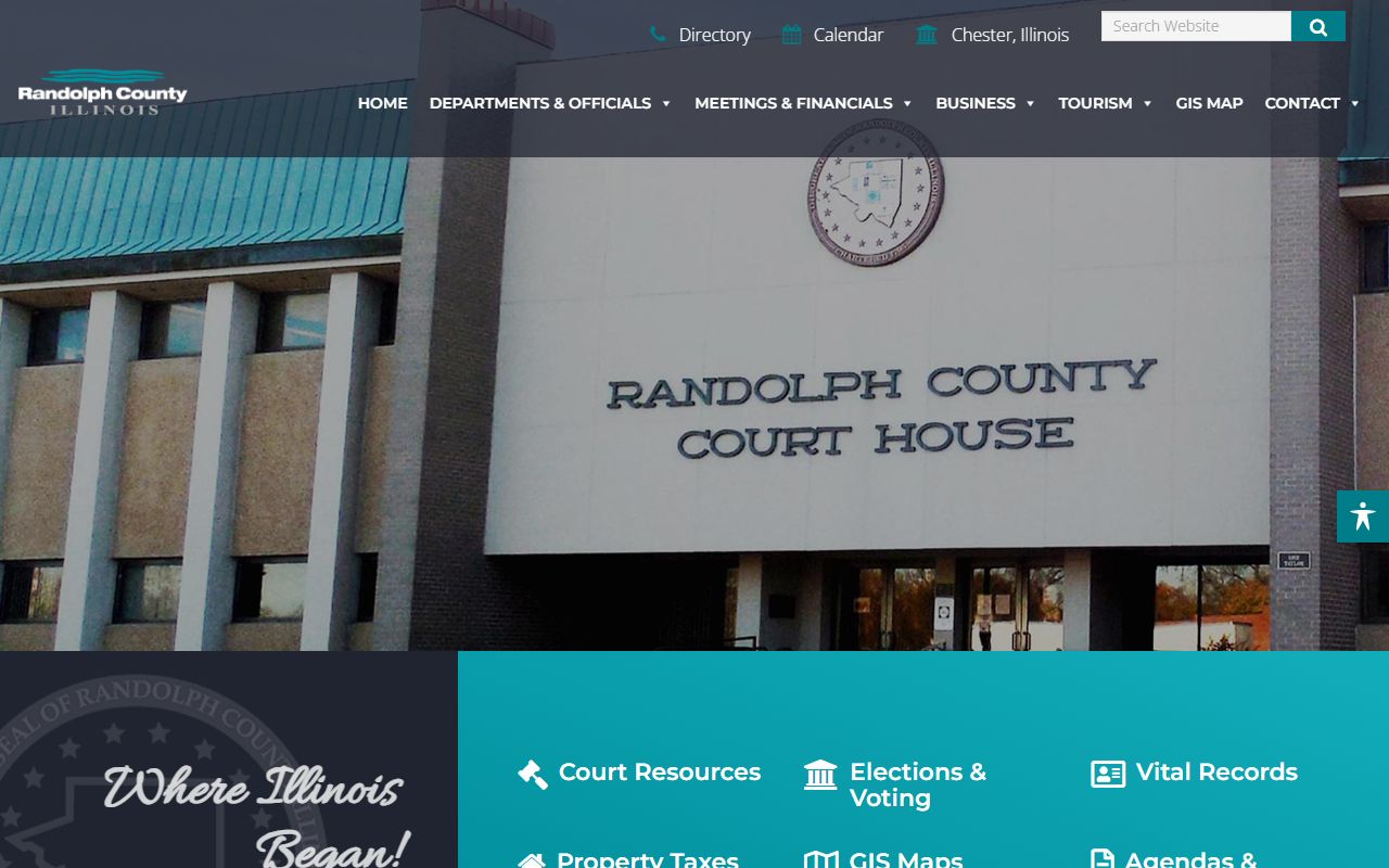 Randolph County released inmates government website homepage