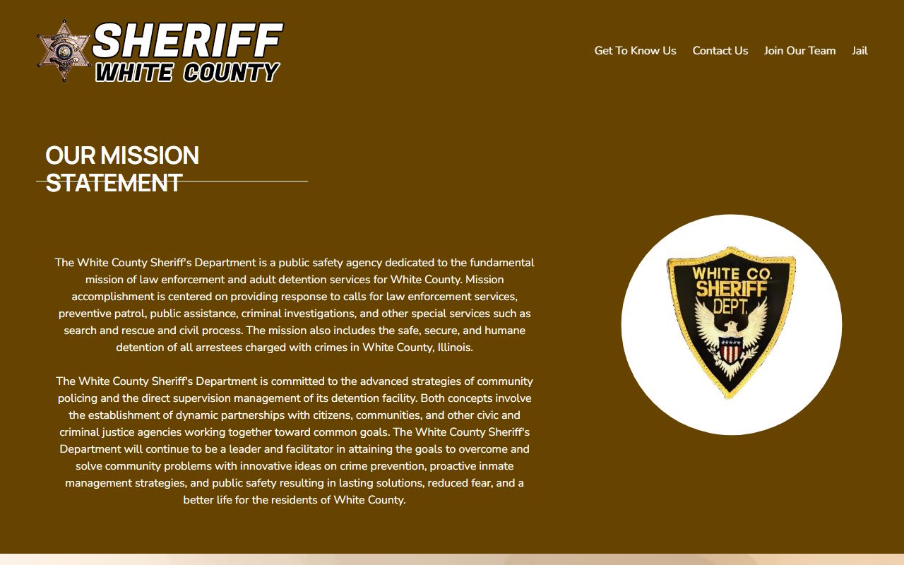 White County released inmates sheriff website homepage