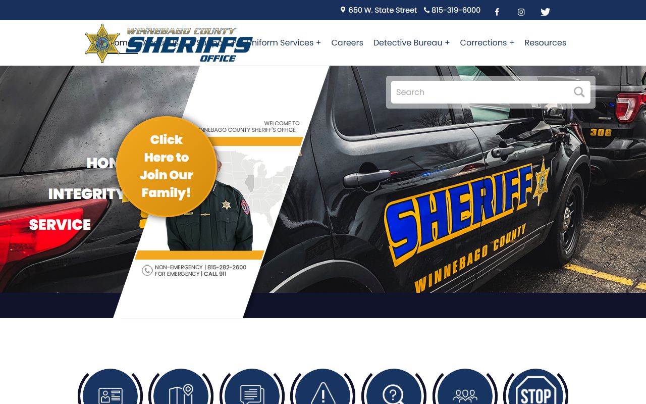 Winnebago County Sheriff website for released inmates search